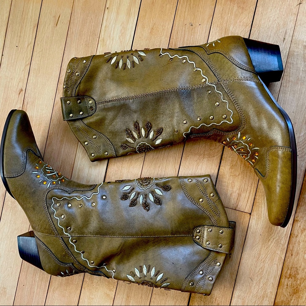 Naught Monkey Embellished Cowboy Boot